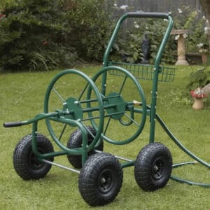 Well organised hose carts can greatly reduce the manual labour required to set out sprinklers