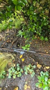 Irrigation connector blowout
